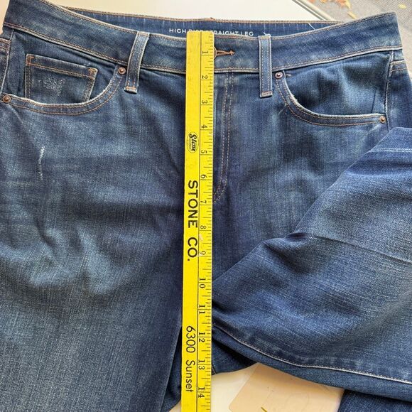 Chico's High Rise, Wide Leg, Raw Edge Hem, Size 8 - Picture 5 of 12